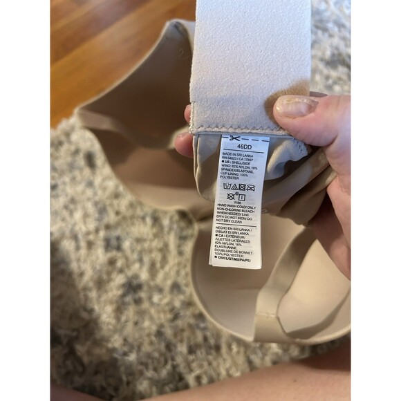 Old Navy Plus Size Bra Beige 46DD Full Coverage Nylon Spandex Womens - Picture 3 of 3